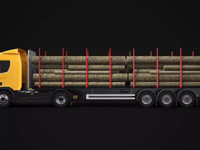 Timber Truck 3D model