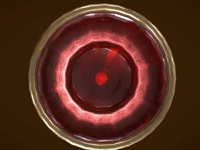 Old goblet Low-poly 3D model