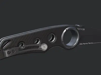 Gerber Tactical Remix Knife Low-poly 3D model