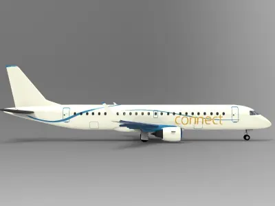 Embraer E190 3D model purchase
