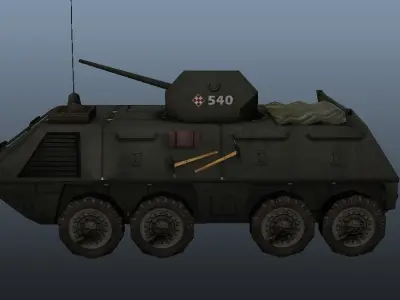 Armored Vehicule Low-poly 3D model