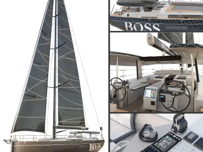 Hanse 675 yacht BOSS 3D model