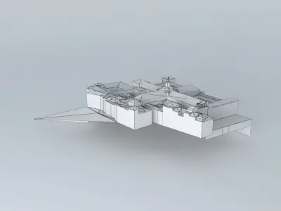 Santa Cruz Museum and Convento de Santa Fe Free 3D model