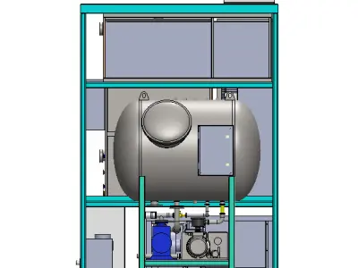 High-Quality 3D Model of Industrial Wastewater Treatment System 3D model