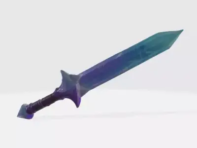 Crystal sword 3D model