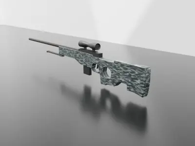 AWPst Low-poly 3D model
