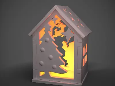 toy Christmas house 3D print model purchase