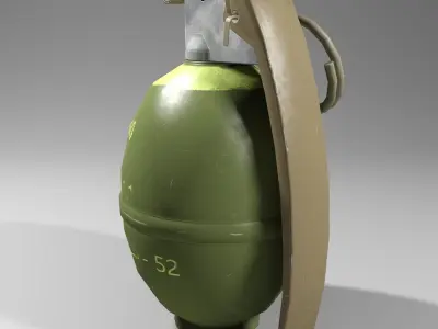 M26A1 Grenade Low-poly 3D model