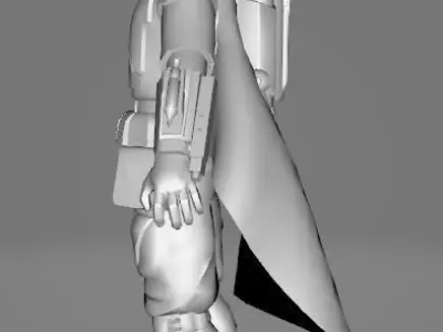STAR WARS Boba Fett - Low Poly Game - Battlefield - FBX MODEL Low-poly 3D model