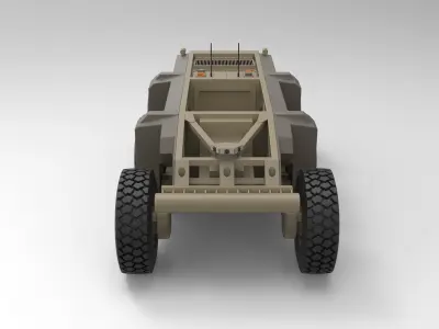 Crusher military vehicle 3D model