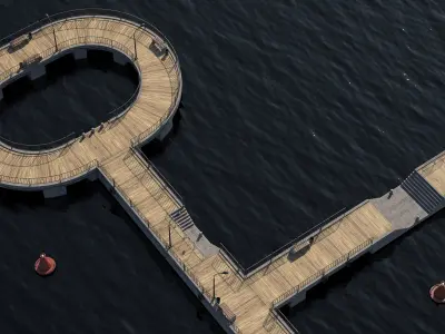 Marina for boats  2022 3D model