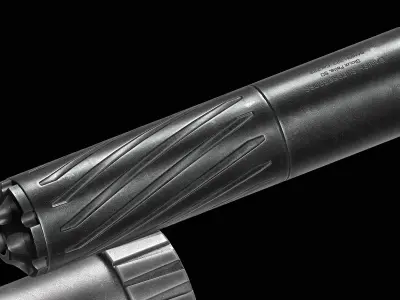  Banish 223 Suppressor Low-poly 3D model