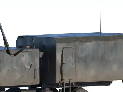 S-400 Trioumf Radar Fully-Rigged Animated Game Ready Low-poly 3D model