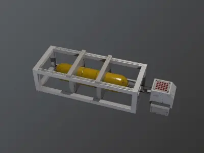Sci-Fi Asset Low-poly 3D model shop