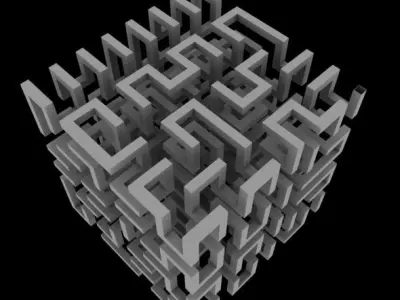 Complex Maze 3D model