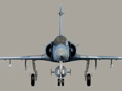 Mirage 2000 Low-poly 3D model by Boba3d