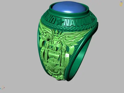 RING ARMY USA 3D print model purchase