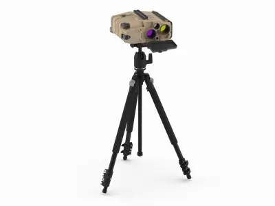 Target Acquisition Optics Tripod Sand 3D model
