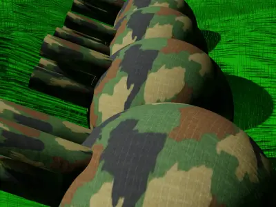 low poly artillery arsenal Free low-poly 3D model