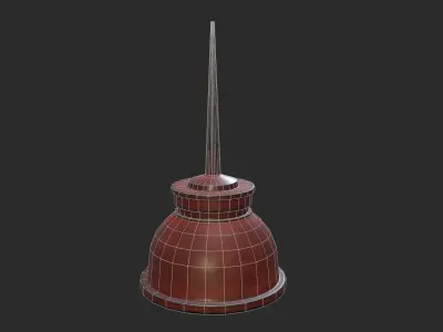 Vintage Oilcan Red painted Old Rusty PBR Free low-poly 3D model
