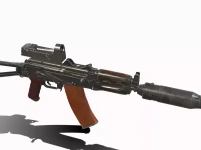 AKS 74 UN RECON Low-poly 3D model
