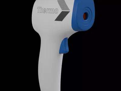 thermo Low-poly 3D model