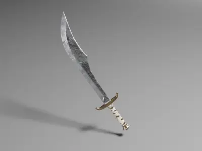Ancient sword Low-poly 3D model 3