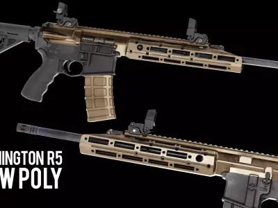 VR Ready Remington R5 RGP Low Poly Low-poly 3D model