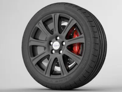 wheel Volvo S60 9 3D model