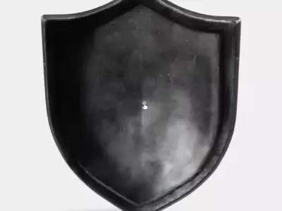 Strong Iron Tower Shield Low-poly 3D model
