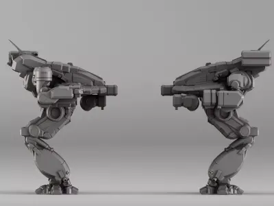 S00033 Sci-Fi Mech Robot 3D print model