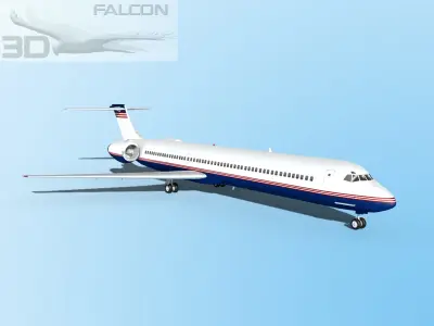 Falcon3D MD-80 Corporate 1 3D model