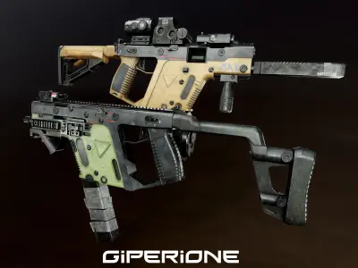 Kriss Vector Low-poly 3D model purchase