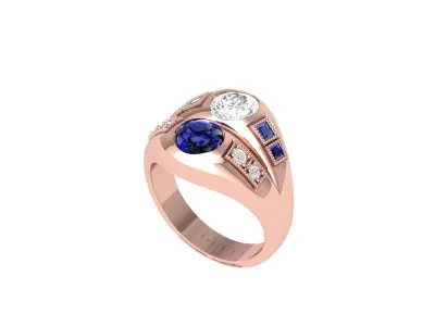 Wedding Ring 3D print model 102