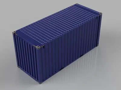 High-Cube-Container shipping container 3D model