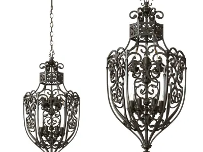 Chiaro chandelier 3D model purchase