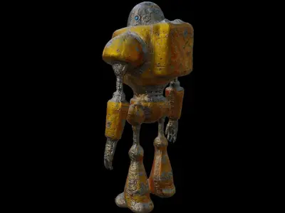 Robot Low-poly 3D model get