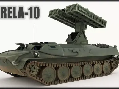 9K35 Strela-10 on a MT-LB chassis NATO name SA-13 Gopher 3D model