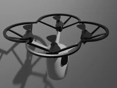 City Drone Low-poly 3D model