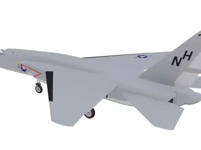 North American A-5 Vigilante Low-poly 3D model purchase