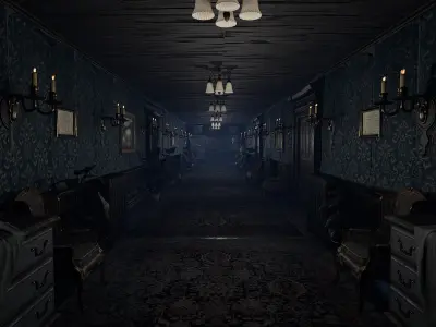Winterbourne Mansion - Victorian Chambers and Hallways 3D model