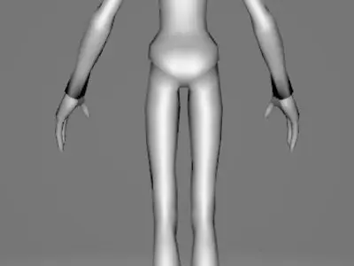 STAR WARS Kaminoan - Low Poly Game - Battlefield - FBX MODEL Low-poly 3D model