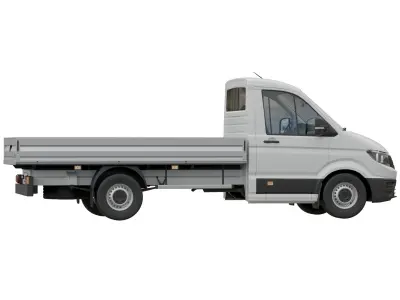 VW Crafter 2 Flatbed Truck 3D model