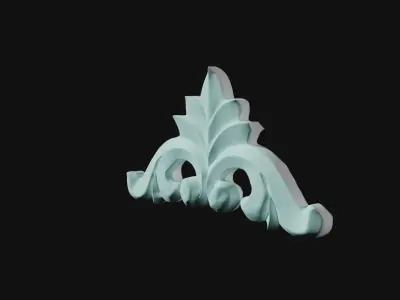 Carved corner Free 3D model