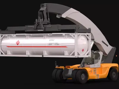 LRS 645 and ISO Tank Container 3D model