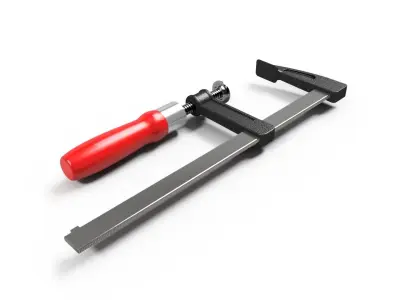 Wood vise 3D model
