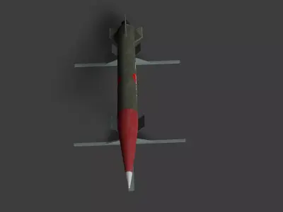 M75 Missile Low-poly 3D model
