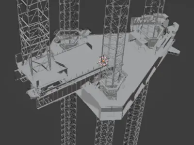 Jack Up Rig 3D model