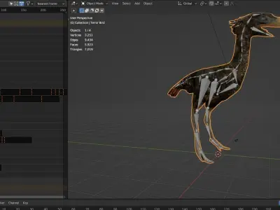 Terror Bird Free low-poly 3D model