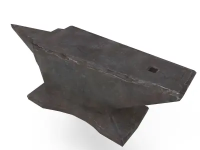 Anvil iron Low-poly 3D model